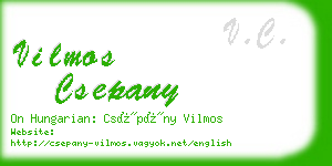 vilmos csepany business card